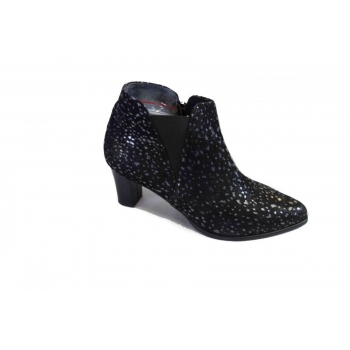 Skórzane szerokie botki tęgość G 1/2 obcas 7.5 cm